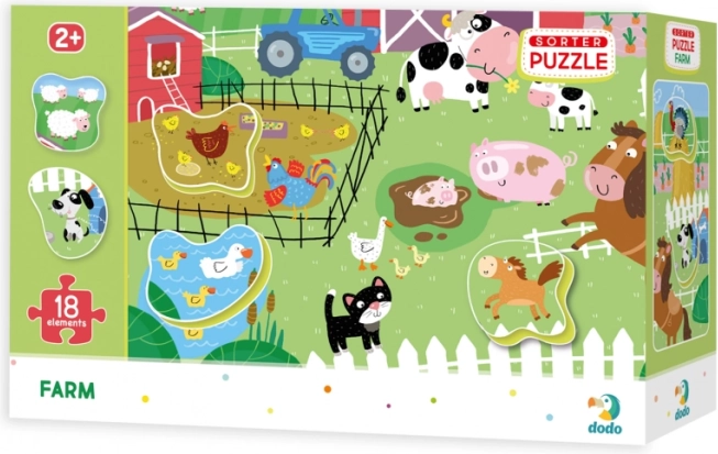 Puzzle Ferme 18 pièces