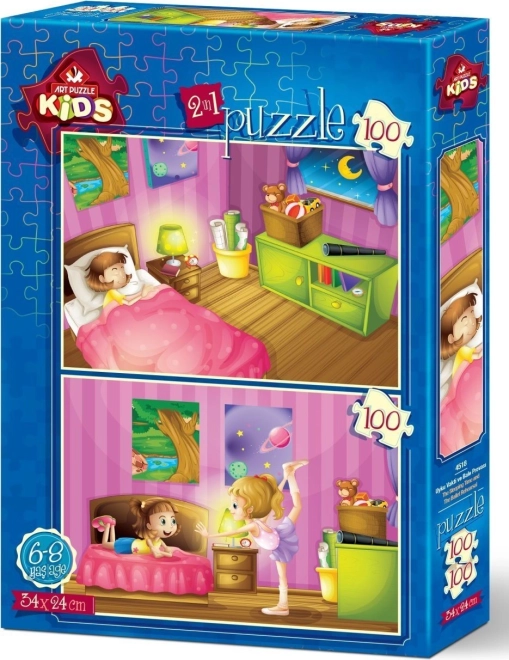 Puzzle Soirée et répétition de ballet 2×100 pièces