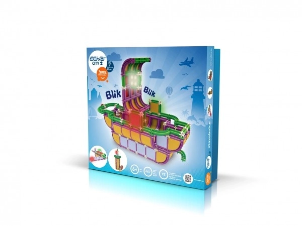 Kit de construction SEVA City – Bateau avec lumières
