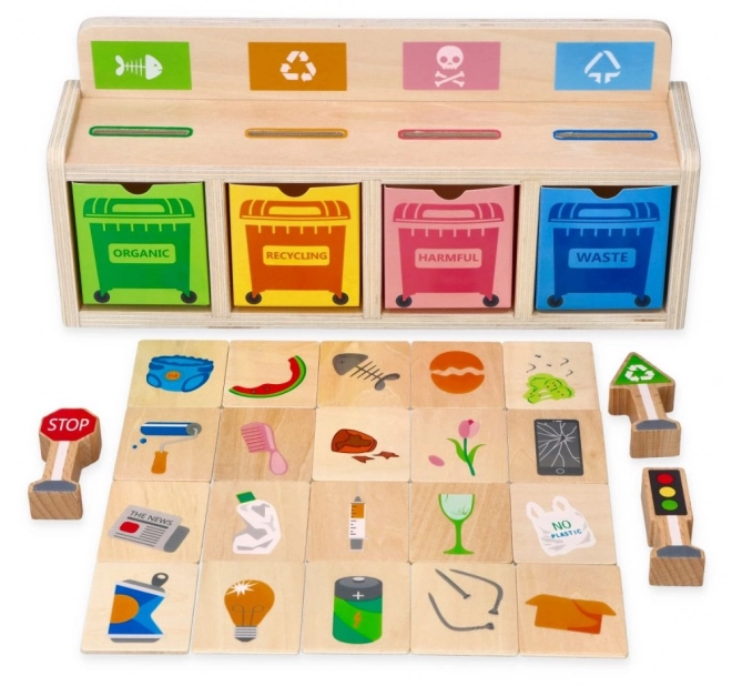 Jouet en bois de recyclage pour enfants