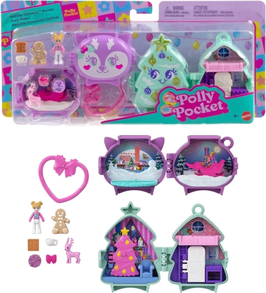Polly Pocket coffret compact festif 2-pack