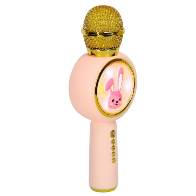 Microphone sans fil pour karaoké bunny rose