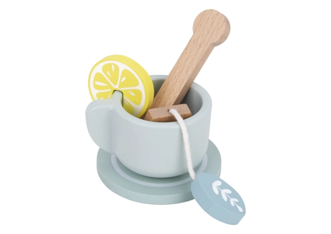 Ensemble de jouets en bois pour le thé pour enfants