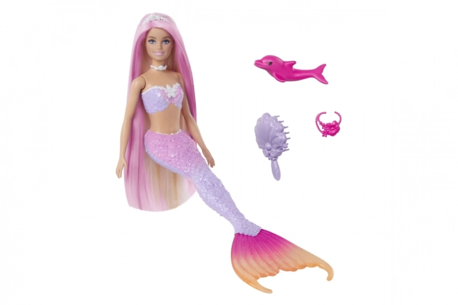 Poupée Barbie Malibu sirène changeant de couleur