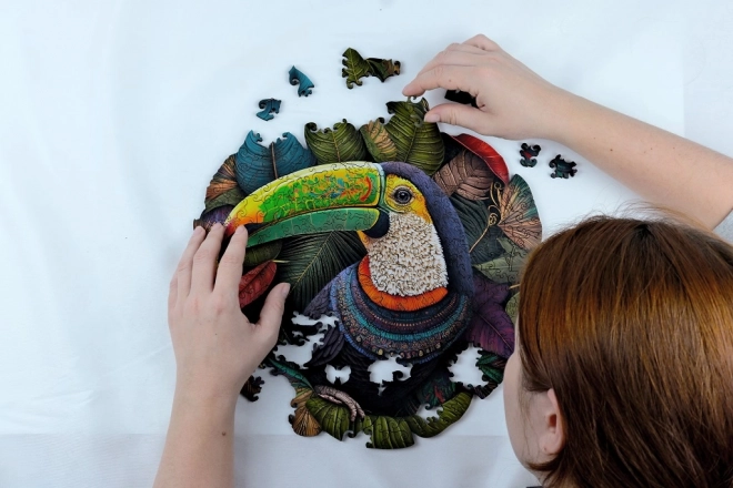 Puzzle en bois toucan 500 pièces