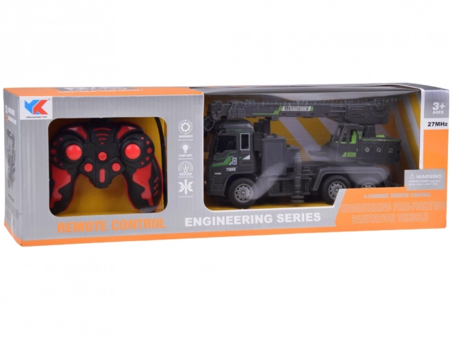 Camion de construction grue avec lumières LED