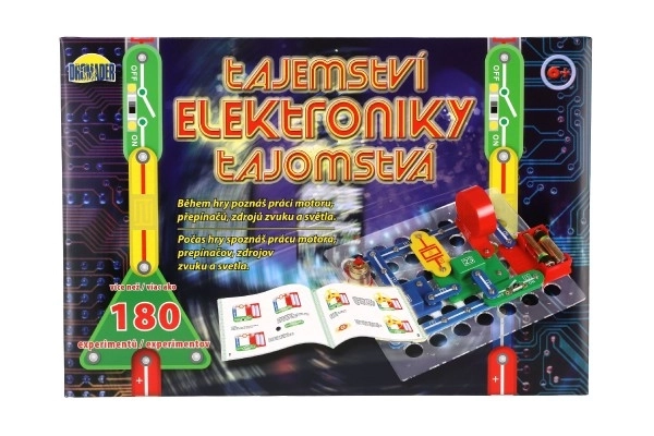 Le mystère de l'électronique 180 expériences sur piles dans une boîte de 42x28,5x4cm à partir de 6 ans
