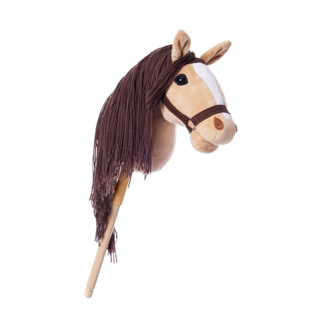 HOPPIHORSE cheval sur bâton hobby horse taille A3 beige
