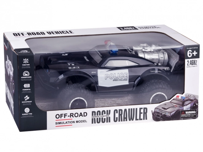 Grand monster truck télécommandé POLICE éclairage télécommande RC0626