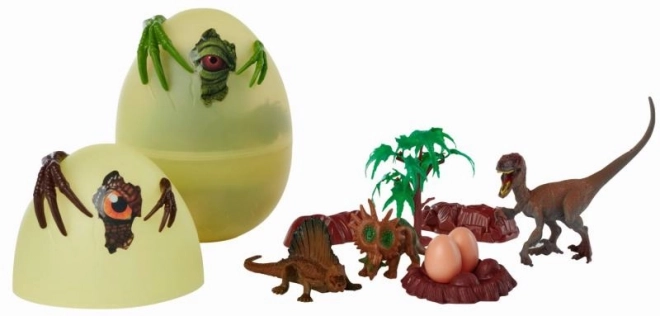 Oeuf de Dino avec accessoires, 3 types, DP6