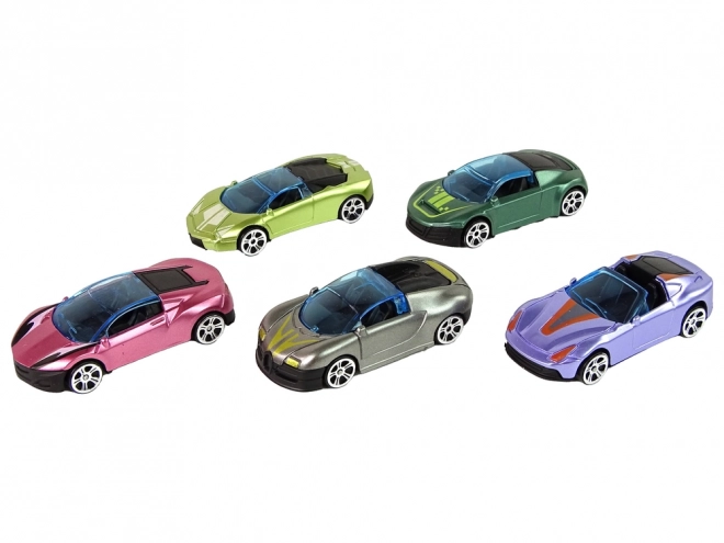 Ensemble de petites voitures colorées 5 pièces