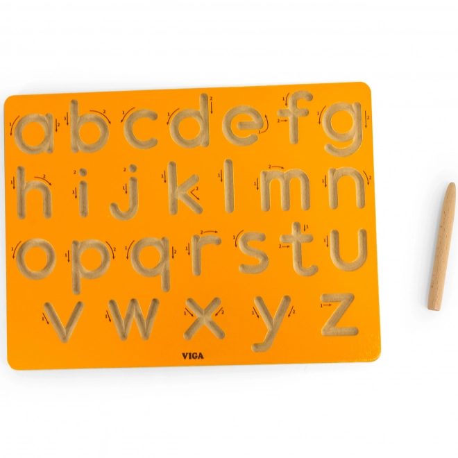 Planche d'entraînement pour l'écriture des petites lettres Viga