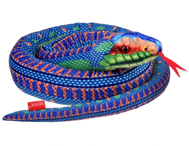 Jouet en peluche réaliste serpent bleu 180cm