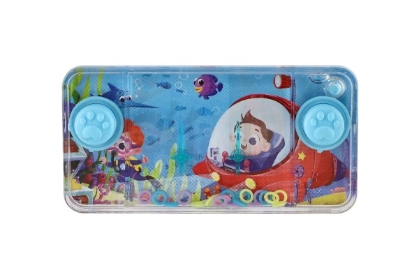 Jeu d'eau casse-tête 11x6cm en plastique monde marin 4 types 24 pièces dans une boîte