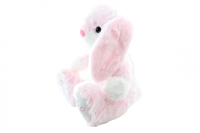 Lapin rose en peluche