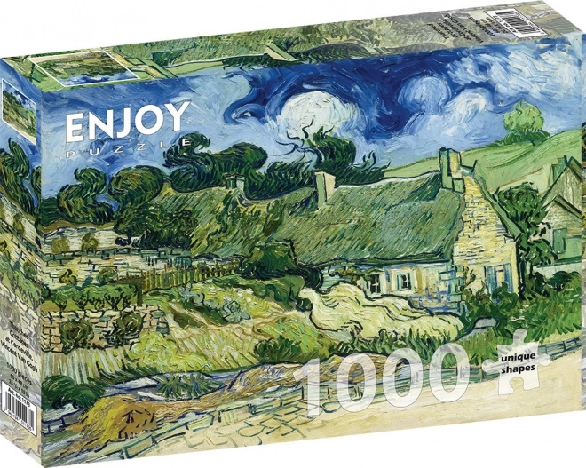 Profitez du puzzle Vincent van Gogh : Chaumières à Cordeville 1000 pièces