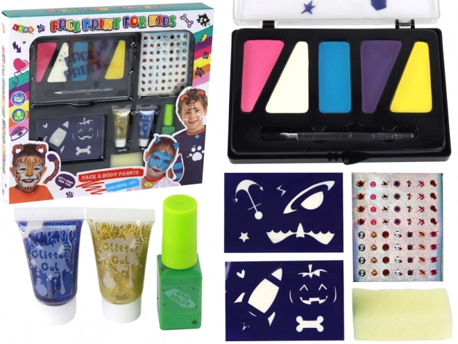 Ensemble de peintures pour le visage et les ongles pour enfants