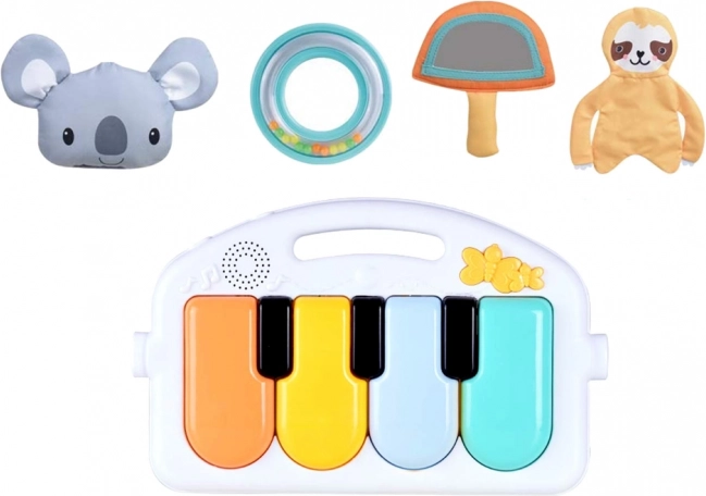 Petit piano interactif avec lumières et mélodies