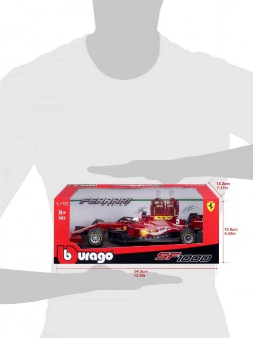 Modèle réduit en métal Ferrari SF1000 F1 2020 Tuscan GP Sebastian Vettel