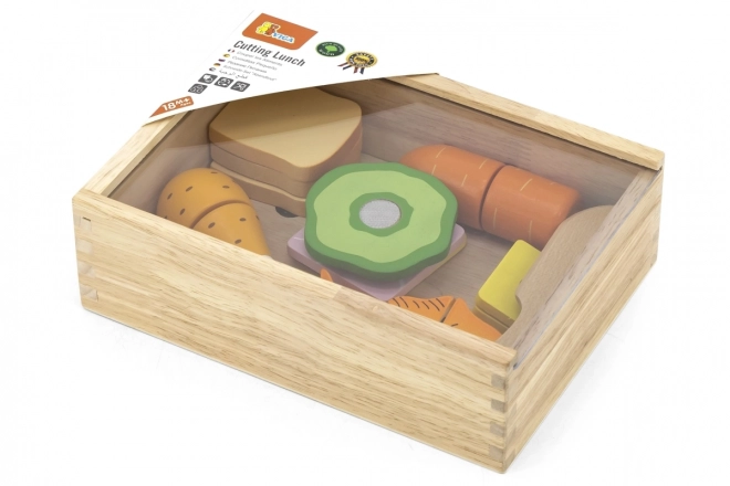 Ensemble de nourriture en bois pour enfants