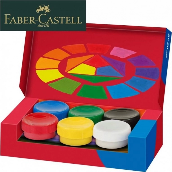 Peintures à tempéra Faber-Castell 6x20ml