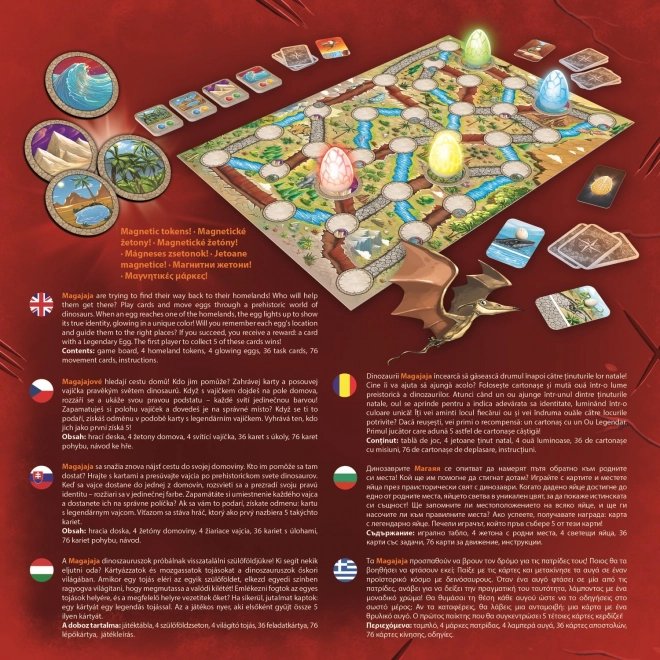 Magajaja Dinosaures jeu de société dans une boîte 26x26x8cm