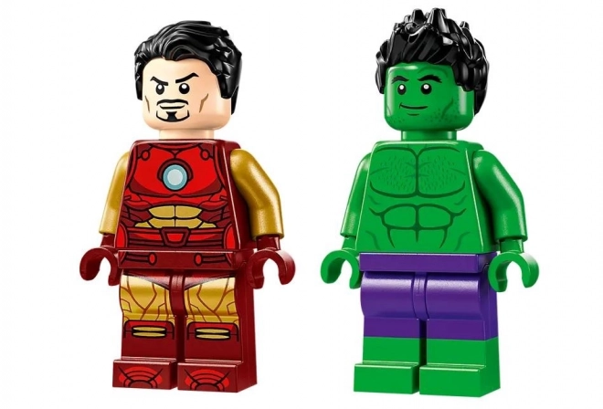 LEGO Marvel Super Heroes 76287 Iron Man avec sa moto et Hulk