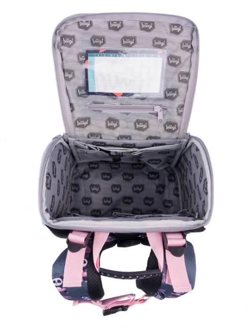 BAAGL SET 3 Zippy Panda: cartable, trousse, sac