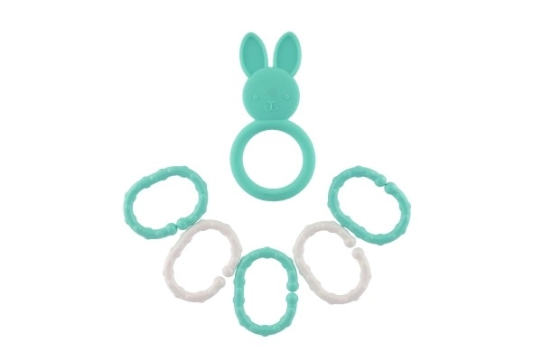 Jouet de dentition animal avec pendentifs