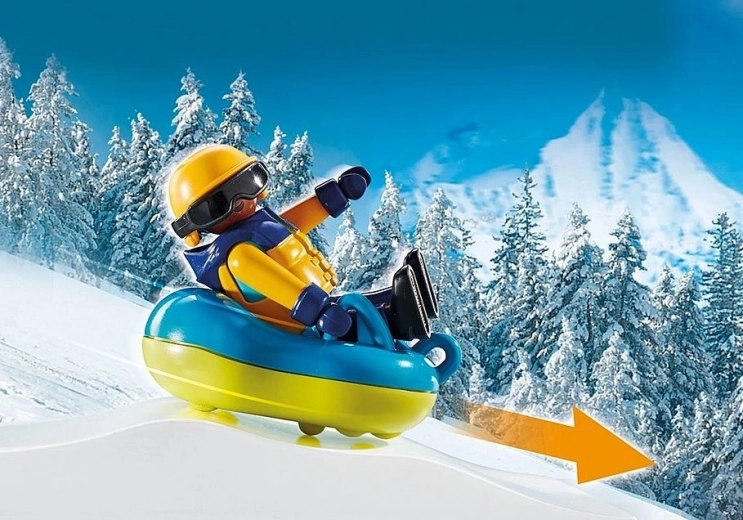 Des descentes rapides en snowtube et en luge