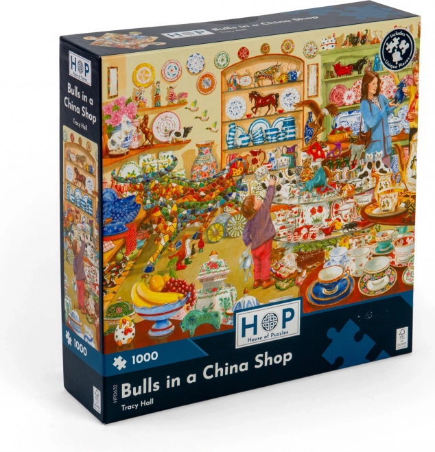 Puzzle Taureaux dans le magasin de porcelaine 1000 pièces