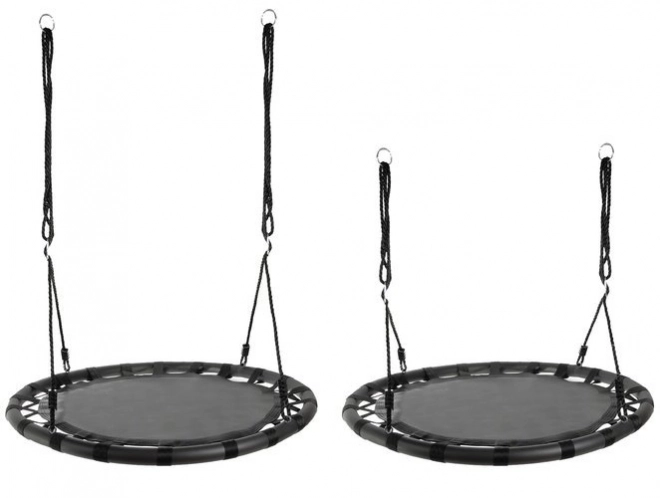 Balançoire nid de corbeau 100 cm noir