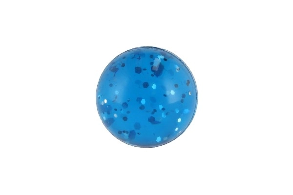 Balle rebondissante colorée avec paillettes