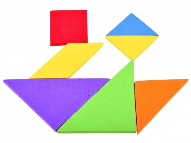 Tangram coloré en mousse douce