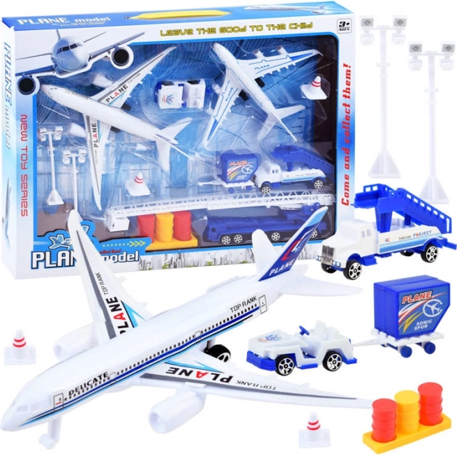 Set aéroport jouets avions et véhicules