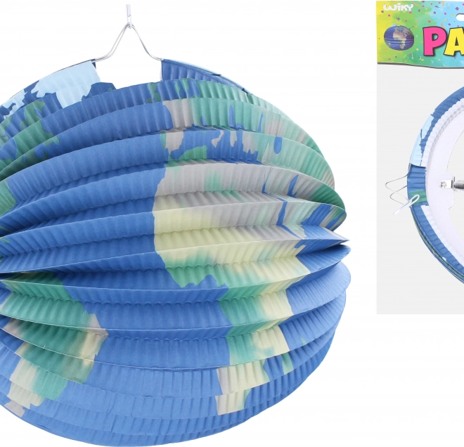 Lampion sphère Terre 25 cm