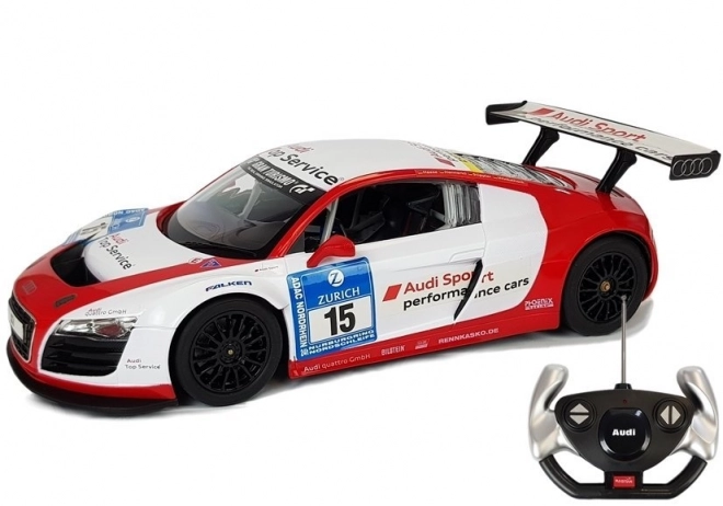 Rastar Audi R8 LMS voiture radiocommandée 1:14 blanc-rouge