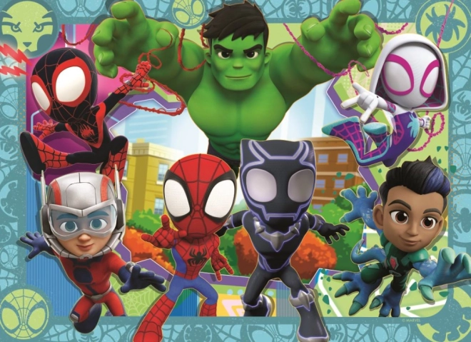 Puzzle Ravensburger Spidey et ses fantastiques amis 4x42 pièces