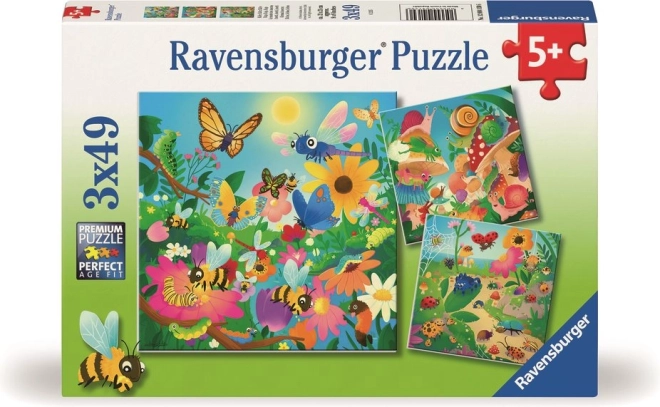 Puzzle Amis insectes 3x49 pièces