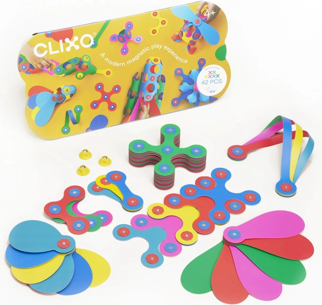 Puzzle magnétique arc-en-ciel Clixo, 42 pièces