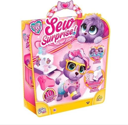 Kit de couture magique + peluche violette Little Live Pets Sew Surprise