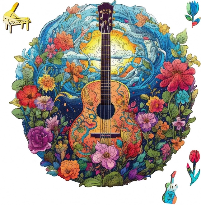 Puzzle en bois Guitare 200 pièces
