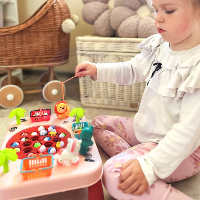 Jeu d’adresse Pêche Table Interactive Rose
