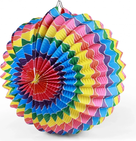Lampion arc-en-ciel 25 cm