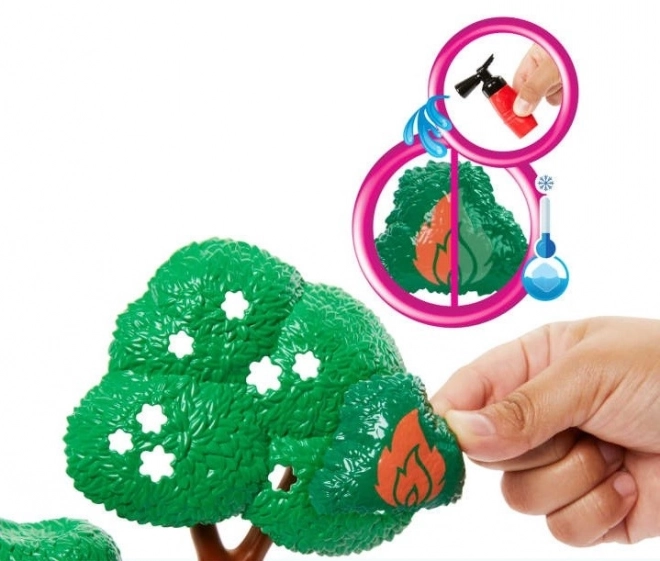 Poupée Barbie pompière avec accessoires
