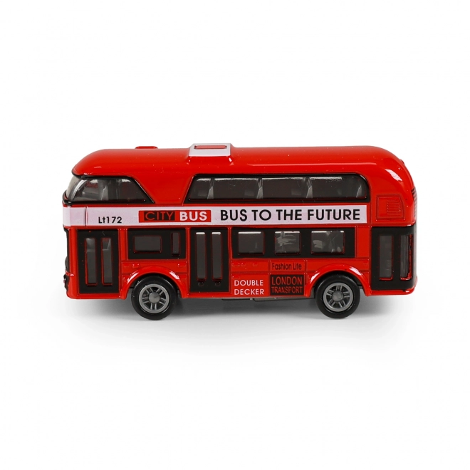 Autobus londonien à deux étages rouge