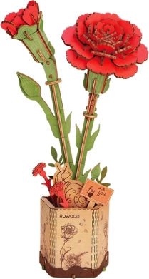 Puzzle 3D en bois Œillet rouge ROWOOD