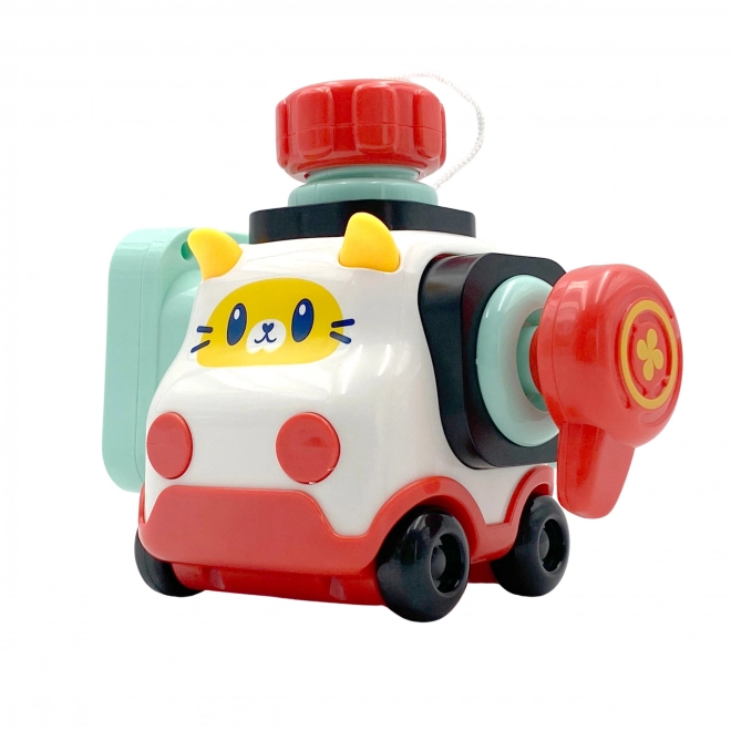 Voiture de construction Montessori chat