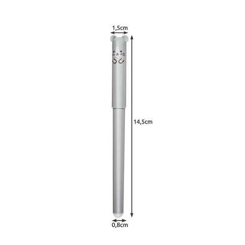Stylos effaçables avec animaux - 4 pièces