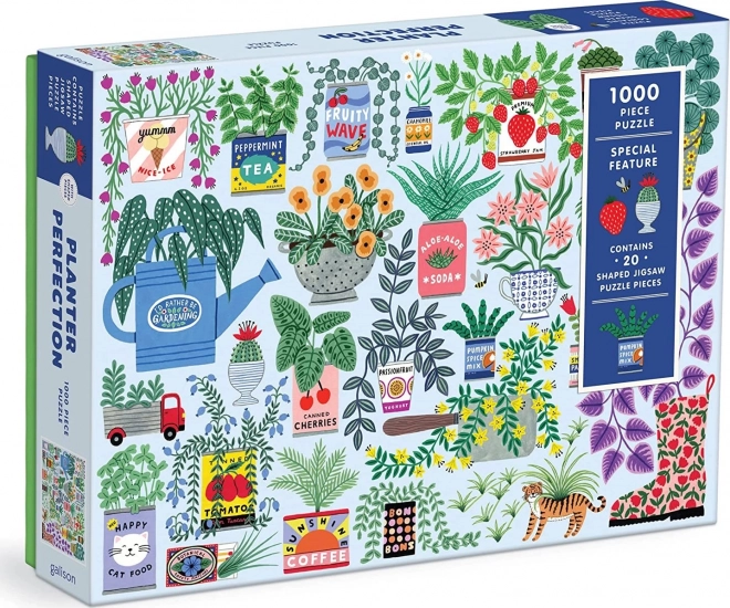 Galison Puzzle Plantation de Fleurs 1000 Pièces